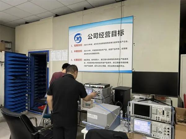 Com testes rigorosos, estabelecemos a base da qualidade da antena
